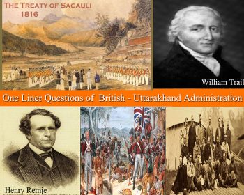 ब्रिटिश उत्तराखंड प्रशासनिक | Important Questions for Exam